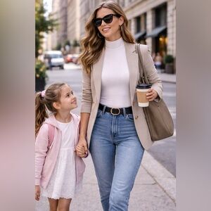 Women’s white mock turtleneck bodysuit NWT